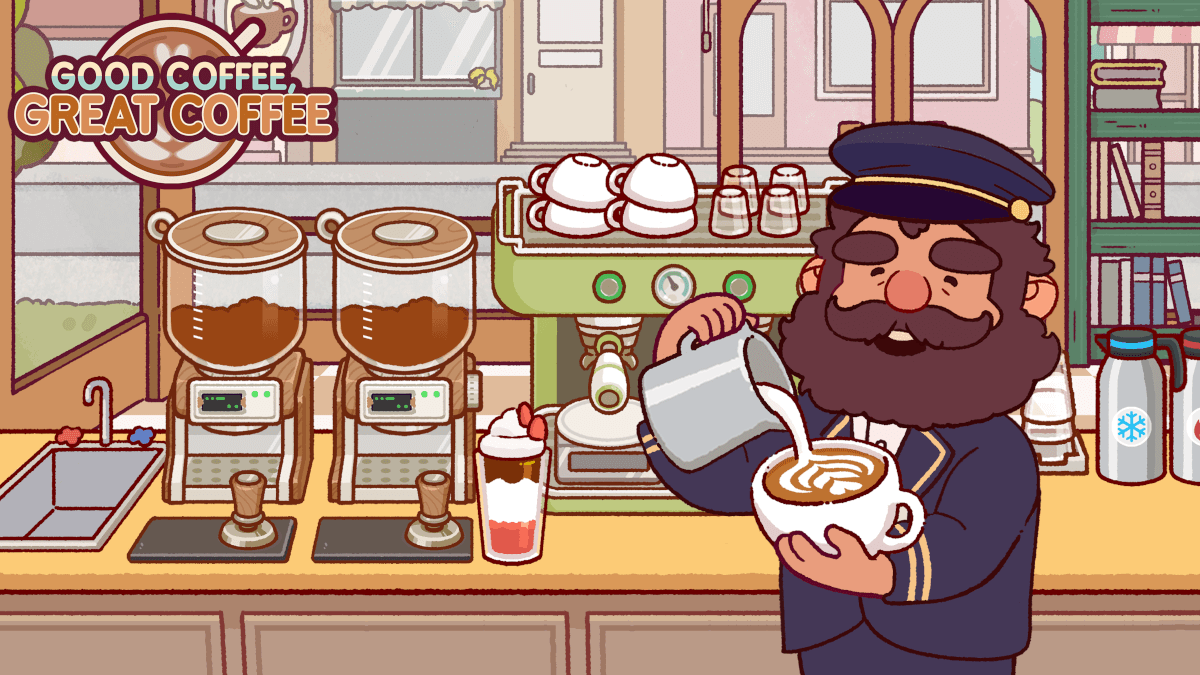 Picture of the man making a coffee